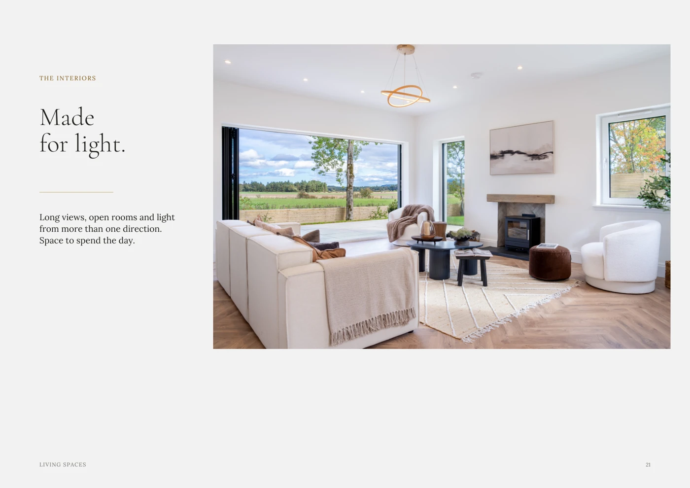 An interior spread from the Inveroe Steadings brochure